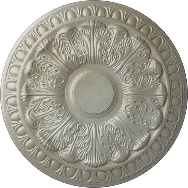 Ekena Millwork Colton Ceiling Medallion (Fits Canopies up to 4 3/4"), Hand-Painted Flash Gold, 15 3/4"OD x 1 1/2"P CM15CNFLS - main